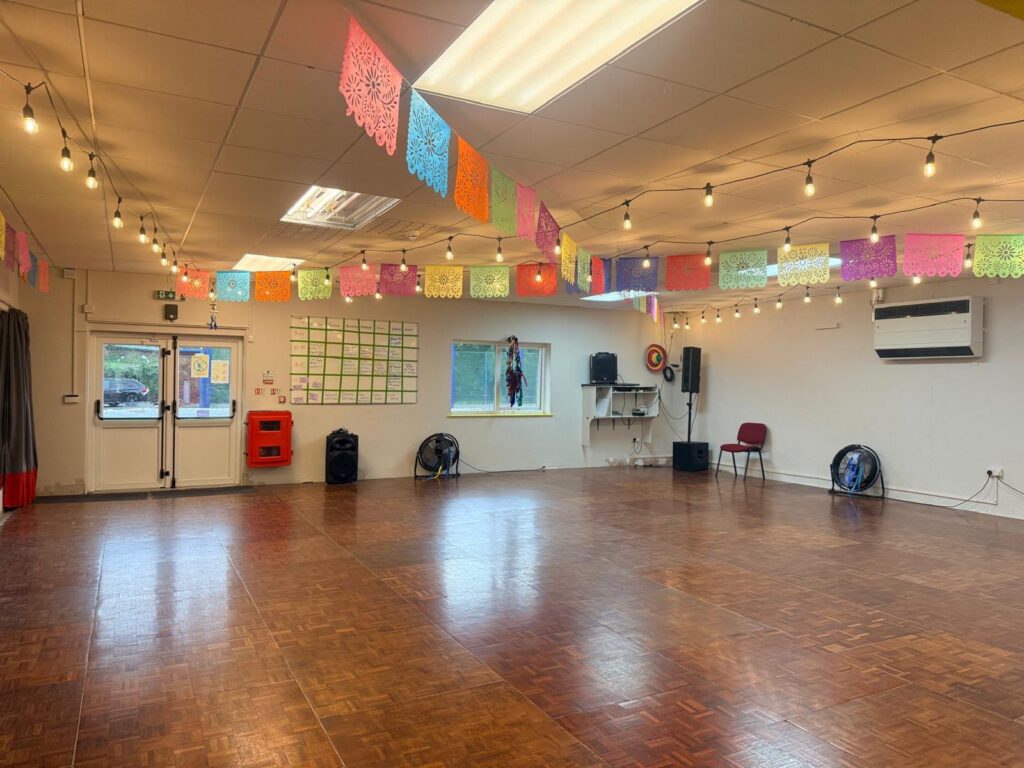 an image of a bright coloured dance studio